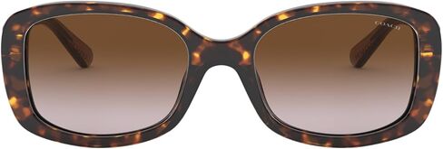 Coach HC8278 Sunglasses, Dark Tortoise/Brown Gradient, 53 mm in Saudi Arabia