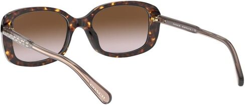 Coach HC8278 Sunglasses, Dark Tortoise/Brown Gradient, 53 mm in Saudi Arabia
