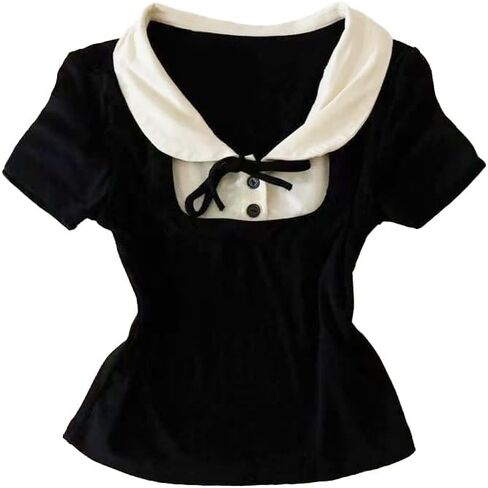 Women's Cutecore Kawaii T-ShirtY2K Harajuku Graphic Tee for Teens Alt Emo Aesthetic Tops 2000s Clothing for Girls in Saudi Arabia
