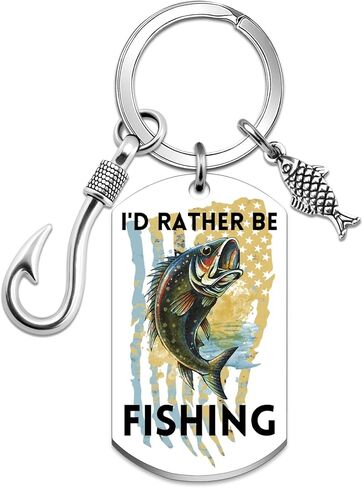 Fishing Keychain for Men Fishing Accessories Cool Stuff for Fisherman Fish Keychian for Fishermen Fish Lover Dad Grandpa Birthday Christmas Gifts for Fisherman in Saudi Arabia