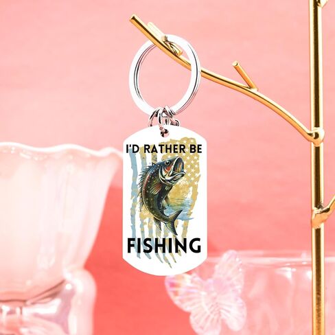 Fishing Keychain for Men Fishing Accessories Cool Stuff for Fisherman Fish Keychian for Fishermen Fish Lover Dad Grandpa Birthday Christmas Gifts for Fisherman in Saudi Arabia