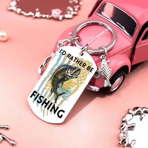 Fishing Keychain for Men Fishing Accessories Cool Stuff for Fisherman Fish Keychian for Fishermen Fish Lover Dad Grandpa Birthday Christmas Gifts for Fisherman in Saudi Arabia