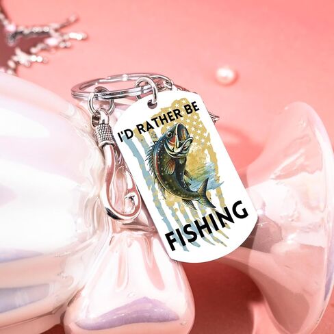 Fishing Keychain for Men Fishing Accessories Cool Stuff for Fisherman Fish Keychian for Fishermen Fish Lover Dad Grandpa Birthday Christmas Gifts for Fisherman in Saudi Arabia