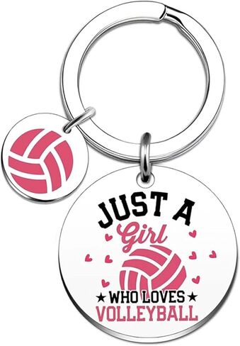 Volleyball Gifts,Pink Volleyball Keychain,Cute Volleyballs Key Chain Bag Charms for Purse Handbags,Sports Keyring Volleyballs Team Gift for Her Players in Kuwait