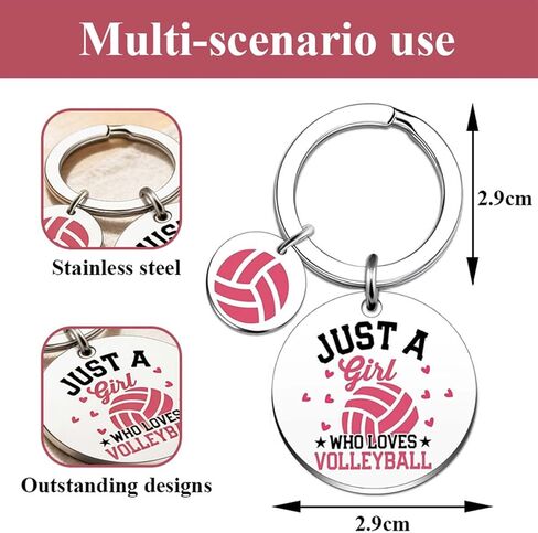 Volleyball Gifts,Pink Volleyball Keychain,Cute Volleyballs Key Chain Bag Charms for Purse Handbags,Sports Keyring Volleyballs Team Gift for Her Players in Kuwait