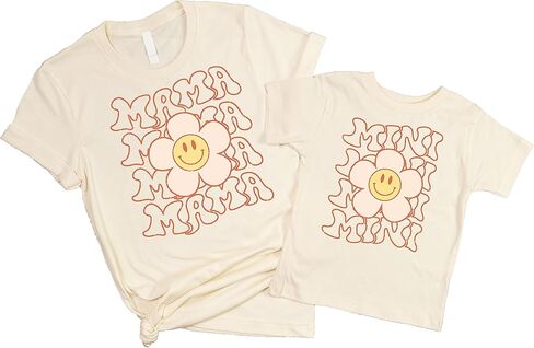 Mommy & Me Happy Daisy Mama & Mini متطابقان مع ملابس عيد الأم in Saudi Arabia