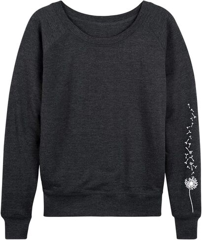 Instant Message - Dandelion - Women's French Terry Long Sleeve Shirt in Saudi Arabia