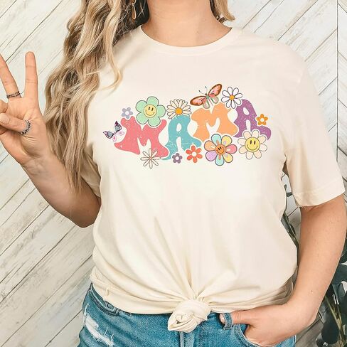 Olive Loves Apple Mommy & Me Groovy Daisy Mama & Mini متطابقان مع ملابس عيد الأم in Saudi Arabia