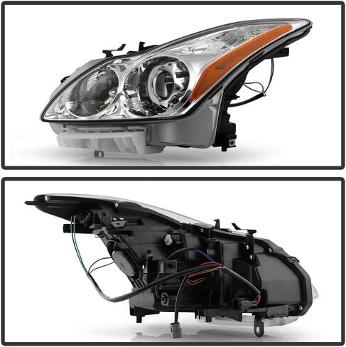 KEEKPO - For 2008-2015 Infiniti G37/Q60 Coupe|Convertible w/o AFS Chrome Projector Headlights Headlamps Pair Left+Right in Saudi Arabia