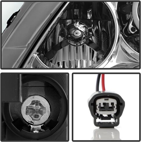 KEEKPO - For 2008-2015 Infiniti G37/Q60 Coupe|Convertible w/o AFS Chrome Projector Headlights Headlamps Pair Left+Right in Saudi Arabia