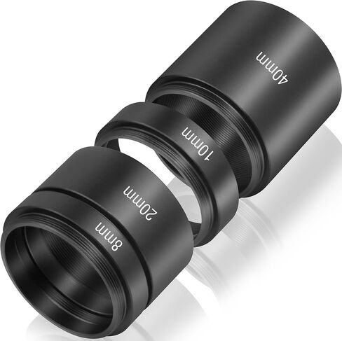 Alstar Astronomical T2-Extension Tube Kit for Cameras and eyepieces - Length 8mm 15mm 20mm 40mm - M42x0.75 on Both Sides in Saudi Arabia