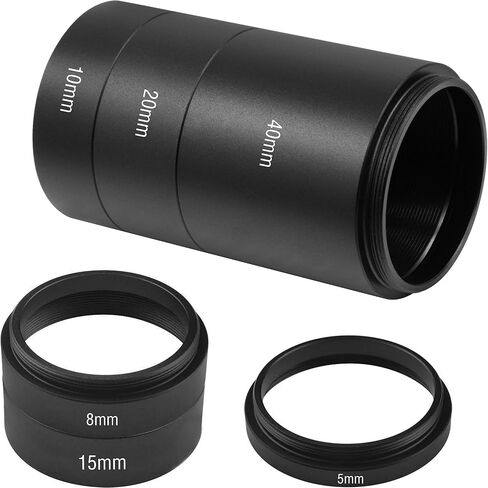 Alstar Astronomical T2-Extension Tube Kit for Cameras and eyepieces - Length 8mm 15mm 20mm 40mm - M42x0.75 on Both Sides in Saudi Arabia