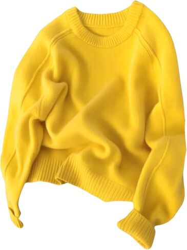 Women's Knit Sweater Crew Neck Long Sleeve Pullover Sweaters Fall Jumper in Saudi Arabia