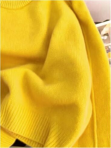 Women's Knit Sweater Crew Neck Long Sleeve Pullover Sweaters Fall Jumper in Saudi Arabia