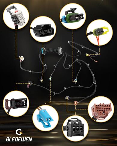 سرج أسلاك الباب، متوافق مع 2010-2014 Chevy Silverado/GMC Sierra 1500 2500 3500، جانب السائق الأيسر الأمامي، DL3 Power Fold Door Jumper Wire Harness، LH Grommet Wiring، يستبدل OE # 22912627 in Saudi Arabia