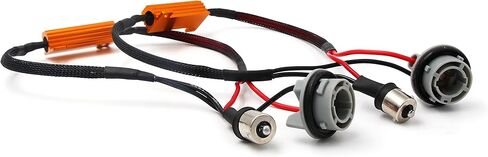 Alla Lighting 1156 7506 BA15S 50W 6Ohm Error Free LED Lights Load Resistor Adapter Fix Flashing Fast Blinking Canbus Bypass Wiring Harness for Upgrading LED Turn Signal Blinker Back-up Light Lamps in Saudi Arabia