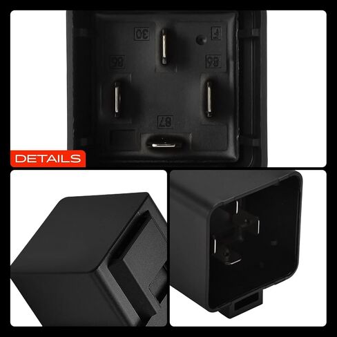 A-Premium 12V Relay 40A 4-Pin SPST مع مقبس أسلاك مقاوم للماء ودعامة حديدية متوافقة مع السيارات والشاحنات والقوارب البحرية (مجموعة من 5) in Saudi Arabia