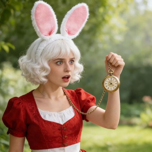 2PCS Easter Bunny Headbands,Adjustable Easter Bunny Ears,Plush Rabbit Animal Hairband,Grey & White Rabbit Ears Costume Accessories, Headpieces Gift for Adults Birthday Easter Cosplay in Kuwait