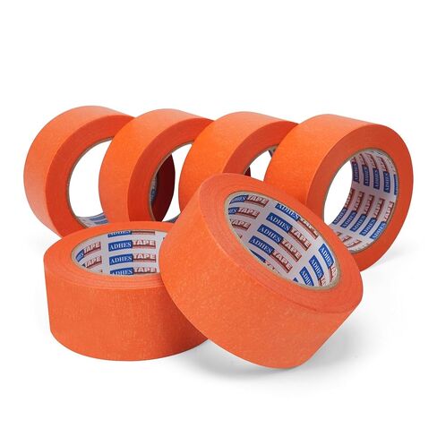 Adhes Orange Masking Tape,6 Rolls x 0.7‘’ x 55yds, Clean Removal Painter's Tape for Automotive, Home, Wall, and Trim Use in Saudi Arabia