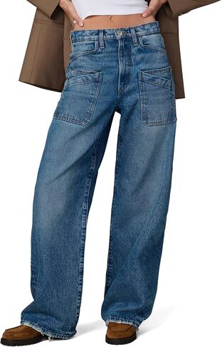 Joe's Womens The Harlowe High Rise Wide Leg Jean in Saudi Arabia