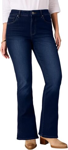 Woman Within Plus Size Stretch Bootcut Clean Jeans in Saudi Arabia