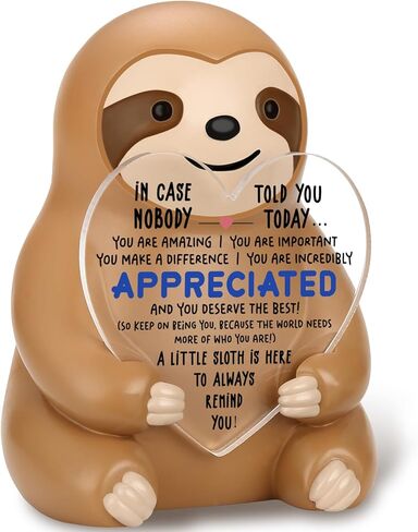 Inspirational Emotional Positive Support Sloth, Graduation Coworker Leaving Thank You Appreciation Gift for Women, Her, Him, Men, Sloth Lover, Coworkers, Students, Friend ASH4 in Saudi Arabia