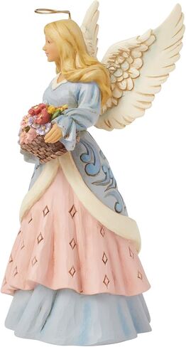 Enesco Jim Shore Heartwood Creek Easter Angel with Flower Basket Figurine- Stone Resin Hand Crafted Collectible Figurines Easter Home Decor Statue, 8.66 Inch in Saudi Arabia