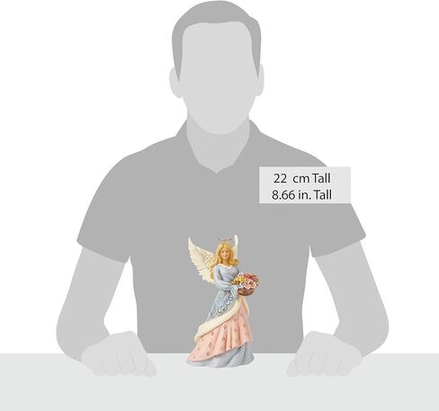 Enesco Jim Shore Heartwood Creek Easter Angel with Flower Basket Figurine- Stone Resin Hand Crafted Collectible Figurines Easter Home Decor Statue, 8.66 Inch in Saudi Arabia