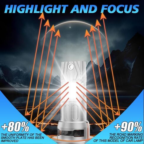 ترقية مجموعة المصابيح الأمامية لشركة Hyundai SONATA 2011-2014، H7 High Beam & H7 مصابيح منخفضة الشعاع، سطوع 400% 6000K ضوء أبيض، قابس مباشر مع حوض حرارة نحاسي ومروحة صغيرة، حزمة من 4 in Kuwait