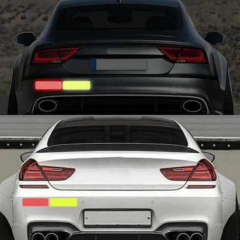 30PCS Car Warning Reflective Stickers, Safety Night Visibility Vehicle Self-Adhesive Stickers, Waterproof Automotive Tape Decal Accessory, Universal for Motorcycle Bicycle Trailer in Saudi Arabia