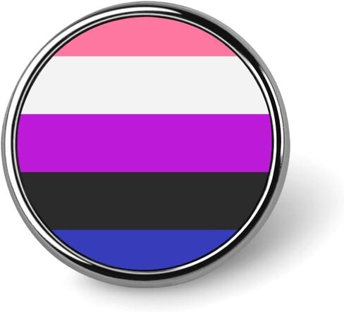 Genderfluid Pride Flag Badge Pin Brooches for Backpack Cloths Hats Button Pins Decor in Saudi Arabia
