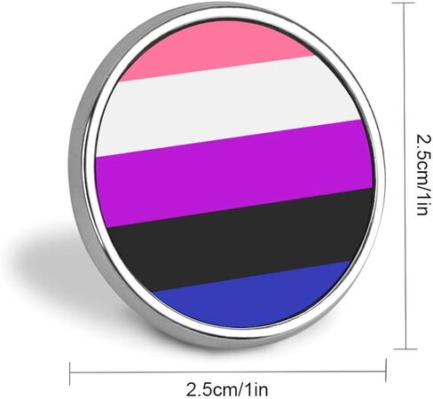 Genderfluid Pride Flag Badge Pin Brooches for Backpack Cloths Hats Button Pins Decor in Saudi Arabia