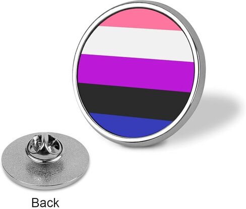 Genderfluid Pride Flag Badge Pin Brooches for Backpack Cloths Hats Button Pins Decor in Saudi Arabia