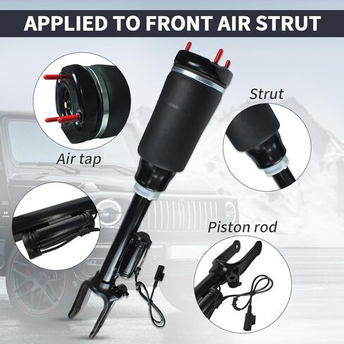 دعامة تعليق هوائي أمامي مع إعلانات متوافقة مع مرسيدس بنز W164 ML320 ML350 ML450 ML500 ML550 ML63 AMG لـ X164 GL320 GL350 GL450 GL550 1643204613 1643204413 1643206013 in Kuwait