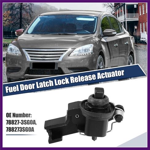 1 Pcs Fuel Door Latch Lock Release Actuator for Nissan Sentra 1.6L 1.8L L4 Gas 78827-3SG0A Plastic Black Premium Fit Design in Kuwait