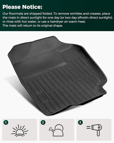 Floor Mats for Dodge Ram: 1500 1998-2001, for Ram 2500/3500 1998-2002 (Only fit Quad Cab), All Weather Car Accessories for Dodge Truck 1500/2500/3500 Floor Liners, 3PCS Rugs for Car Interior in Kuwait