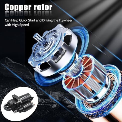 Starter Motor for Volvo Penta V6 V8 Engines 3.0L 4.3L 5.0L 5.7L 6.2L 7.4L 8.1L 8.2L 1989-up/Mercruiser Engines 4.3L 5.0L 5.7L 454-496 - 502 Mag 1998-up Replaces OE# 863007A1 3857747 in Kuwait