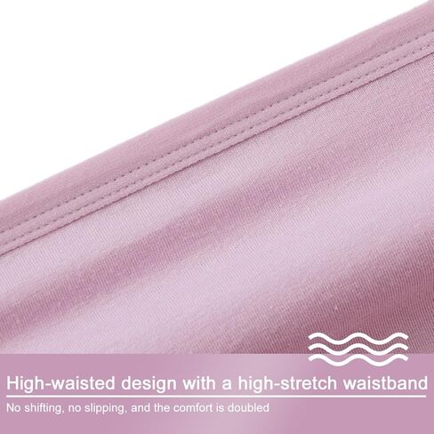 Women's High Waist Cotton Comfortable Briefs Mix Color 6-Piece Plus Size Four Season Underwear Solid Color Series Set in Saudi Arabia