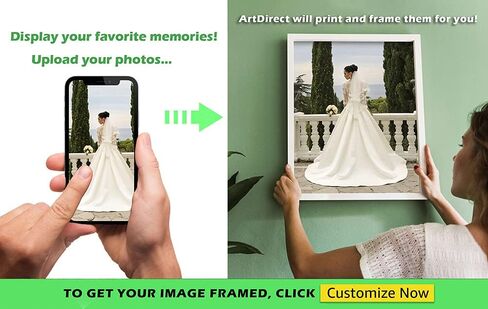 تأطير ArtDirect المخصص لصورتك أو أعمالك الفنية - قم بتحميل أي صورة وسنقوم بطباعتها وتأطيرها لك - اختر الحجم والإطار والأسلوب الخاص بك مع خيارات تأطير مخصصة - قماش مطبوع أو معدني in Kuwait