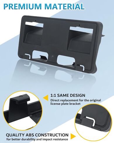 إطار لوحة الترخيص الأمامي لسيارة Ford F250 F350 F450 F550 Super Duty 2011-2016 بدون حفر المصد الأمامي لوحة الترخيص حامل غطاء دعامة التثبيت استبدال # BC3Z-17A385-AA FO1068131 in Kuwait