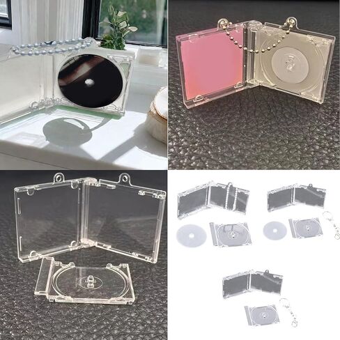 10 قطعة كيرينغ الاكريليك التذكارية مصغرة ألبوم المفاتيح حلية تذكارية حقيبة ظهر أنيقة قلادة لمحبي الموسيقى in Kuwait