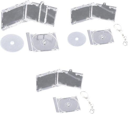 10 قطعة كيرينغ الاكريليك التذكارية مصغرة ألبوم المفاتيح حلية تذكارية حقيبة ظهر أنيقة قلادة لمحبي الموسيقى in Kuwait