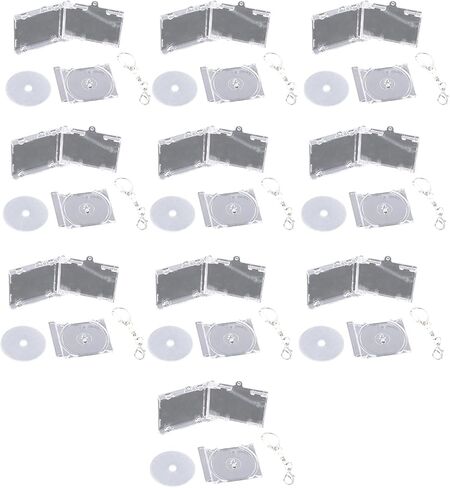 10 قطعة كيرينغ الاكريليك التذكارية مصغرة ألبوم المفاتيح حلية تذكارية حقيبة ظهر أنيقة قلادة لمحبي الموسيقى in Kuwait