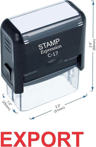 StampExpression - Export Office Self Inking Rubber Stamp - Red Ink (A-5895) in Saudi Arabia