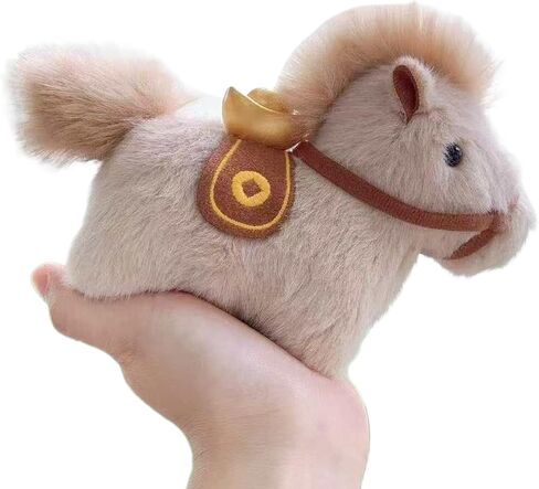 Adorable Soft Collectible, Plush Keychain,Chinese Lunar Horse Plush Ornament | For Women Girls Students Girlfriend School Travel Commuting Shoulder Bag in Saudi Arabia