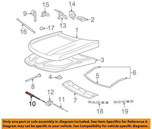 OEM HOOD RELEASE CABLE 2017-18 FULL SIZE DISCOVERY LAND ROVER LR121817 in Saudi Arabia