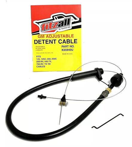 Transmission Kickdown Detent Cable GM 700-R4 TH-200 Braided Adjustable K65940U 54450U in Kuwait