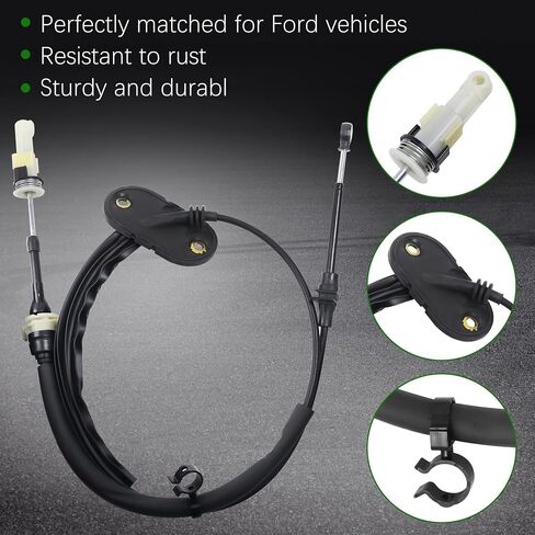 Automatic Transmission Shift Cable Fit for Ford Escape Limited XLS XLT Sport Utility 4-Door 2.3L 3.0L V6 08-12, Gear Shift Cable Shifter Linkage #8L8Z-7E395-B 8L8P-7E395-AG 8L8Z-7E395-A AL8Z-7E395-A in Kuwait