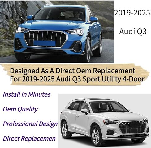 شفرة الممسحة الخلفية لأودي Q3 2019-2025 2024 2023 2022 2021 2020 | موديلات Premium S-Line Premium Plus الملائمة تمامًا | شفرة ممسحة الزجاج الأمامي الخلفية البديلة من OEM in Kuwait