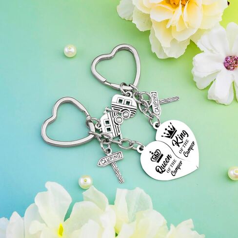 سلسلة مفاتيح تخييم لها، هدايا تخييم للنساء والرجال، ملحقات تخييم RV للذكرى السنوية لعيد الحب وعيد الميلاد للأزواج in Kuwait